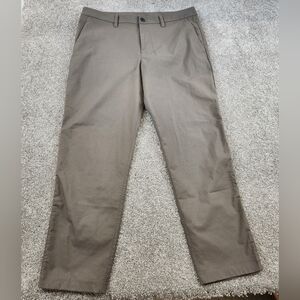 Lululemon Commission Pants Mens 36x31 Brown Performance Tech Golf Chino